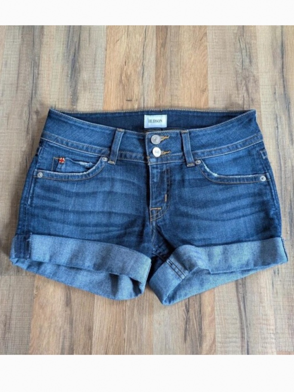Hudson Blue Denim Shorts 25 Mini